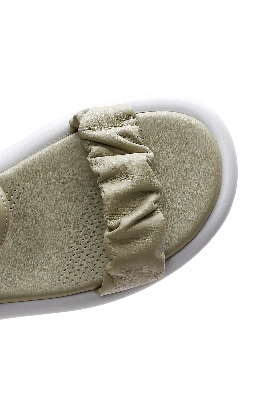 Kadın Yeşil Deri Comfort Sandalet