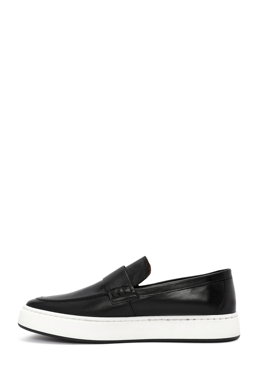 Erkek Siyah Deri Casual Loafer