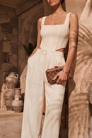 Woman Bronze Long Chain Strap Rhinestone Mini Clutch Evening Bag | Derimod