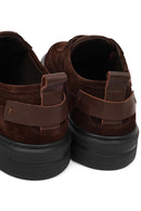 Men's Brown Lace-Up Chunky Sole Suede Leather Sneaker | Derimod
