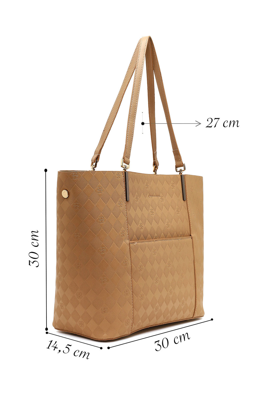 Women's Tan Printed Shoulder Bag