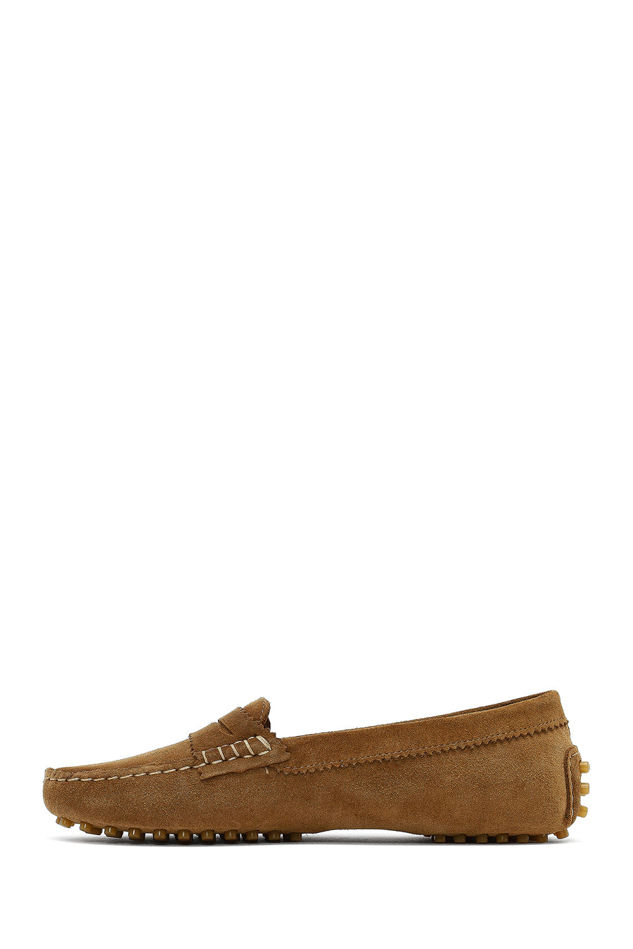 Women's Tan Suede Leather Loafer