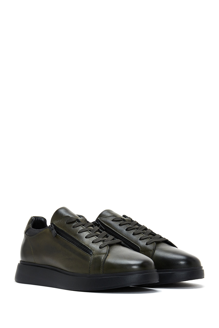 
Men's Khaki Leather Sneaker
