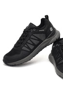 Derimod Dry Men's Black Lace-Up Fabric Sneaker | Derimod