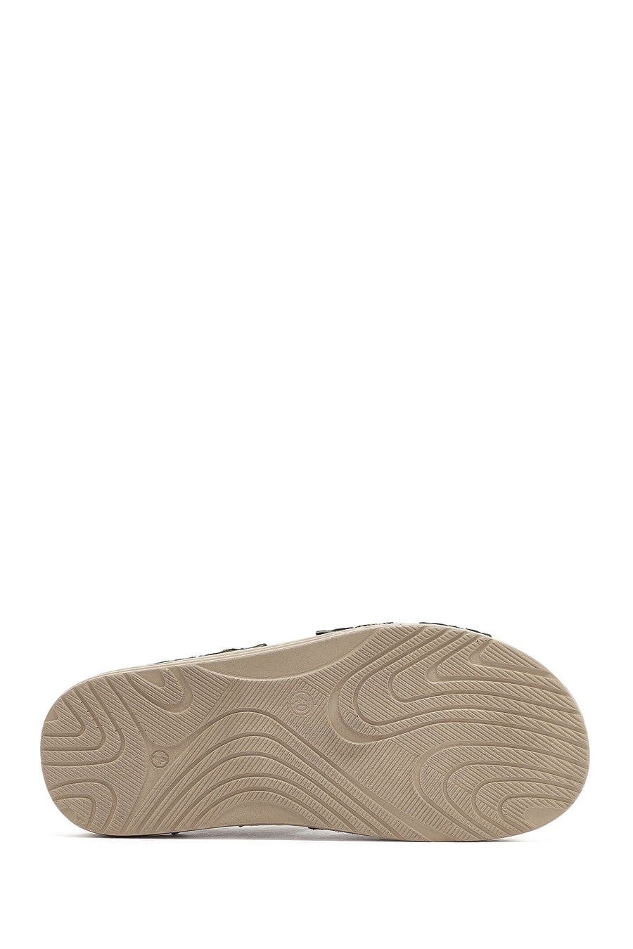 Men's Khaki Leather Sandals