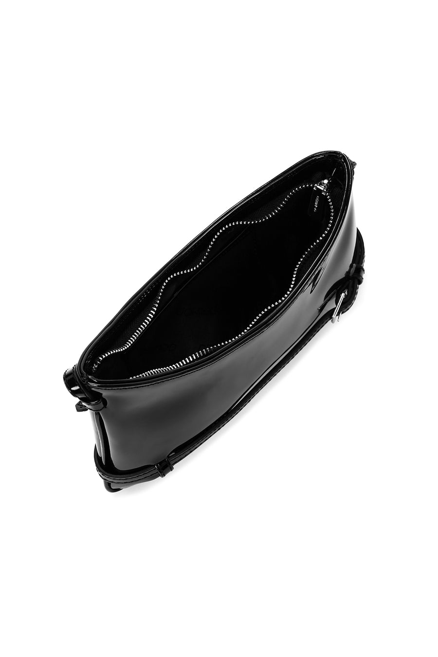 Women's Black Patent Leather Shoulder Bag