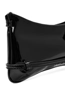 Women's Black Patent Leather Shoulder Bag | Derimod