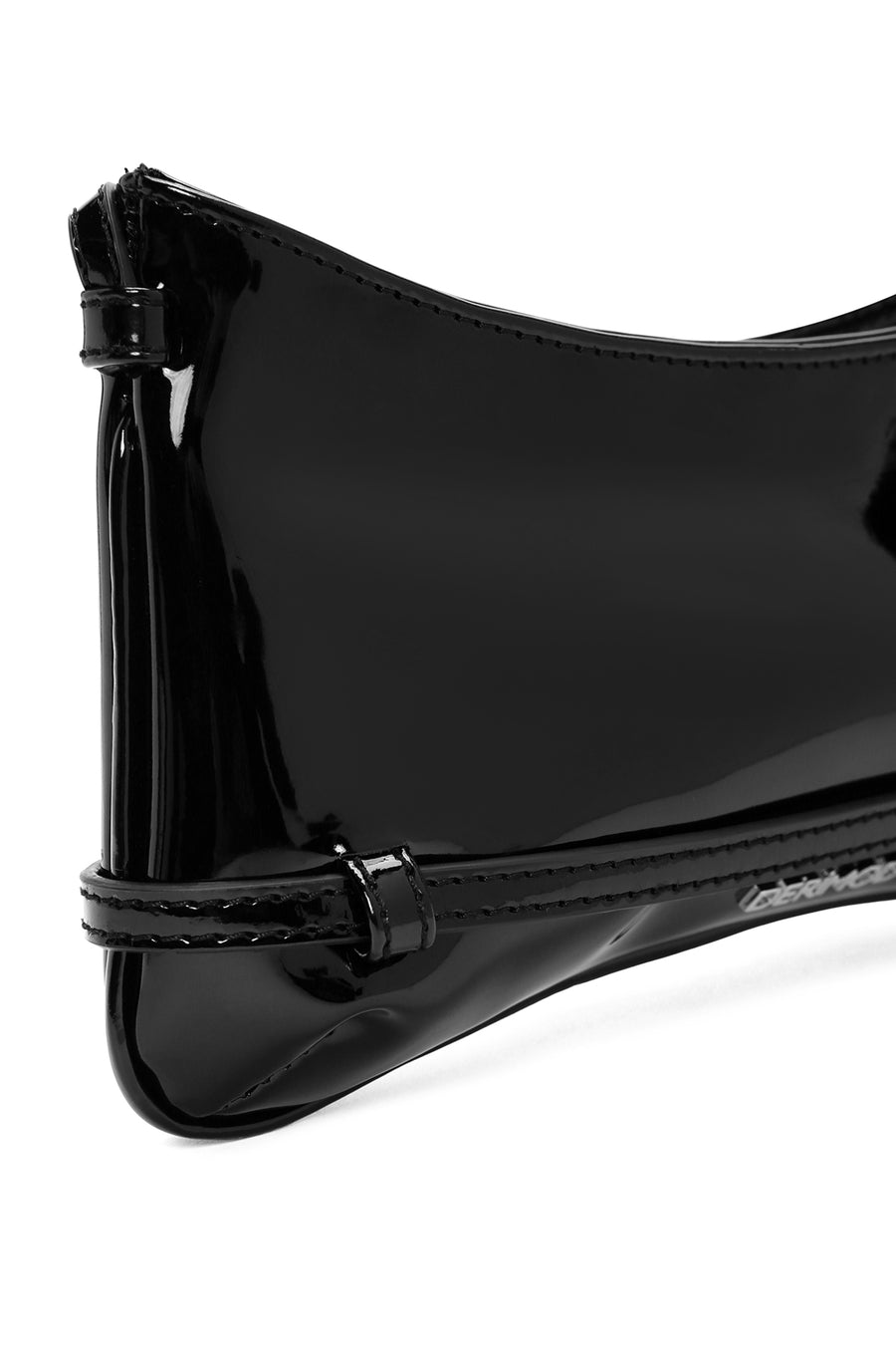 Women's Black Patent Leather Shoulder Bag