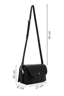Women Black Long Strap Crossbody Bag | Derimod
