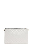 Women's White Long Chain Strap Clutch Bag | Derimod