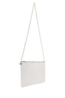 Women's White Long Chain Strap Clutch Bag | Derimod