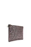 Women's Bronze Long Chain Strap Quilted Clutch Bag | Derimod