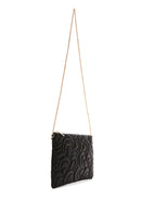 Women's Black Long Chain Strap Quilted Clutch Bag | Derimod