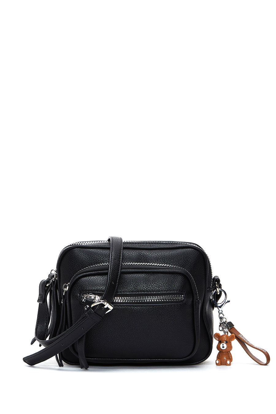 Women's Black Long Strap Crossbody Bag 24SBD2403FT | Derimod