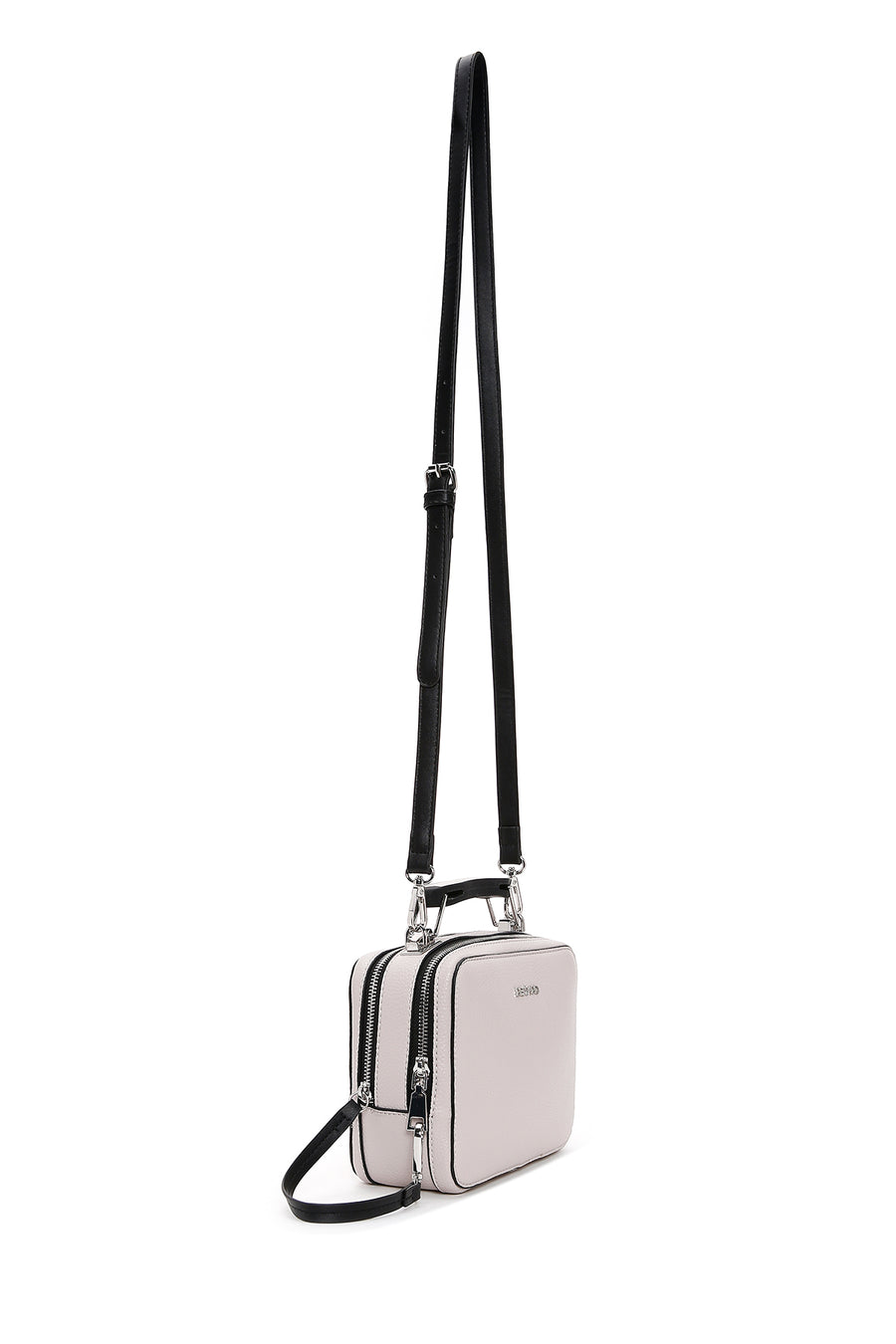 Women's Gray Long Strap Crossbody Bag