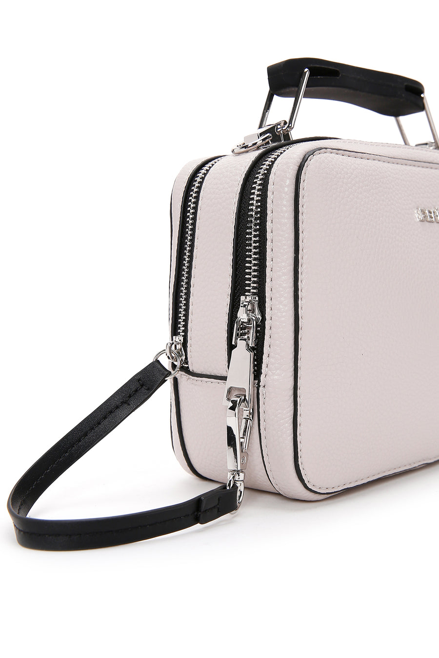 Women's Gray Long Strap Crossbody Bag