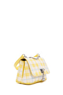 Women's Yellow Printed Long Strap Crossbody Bag | Derimod