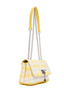Women's Yellow Printed Long Strap Crossbody Bag | Derimod