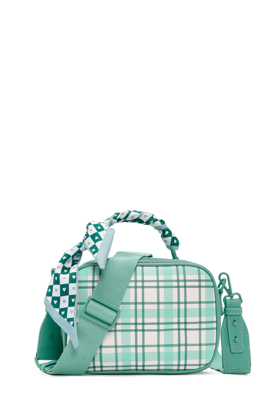 Women's Green Long Strap Printed Crossbody Bag 24SBD247526 | Derimod