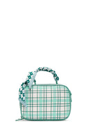 Women's Green Long Strap Printed Crossbody Bag | Derimod