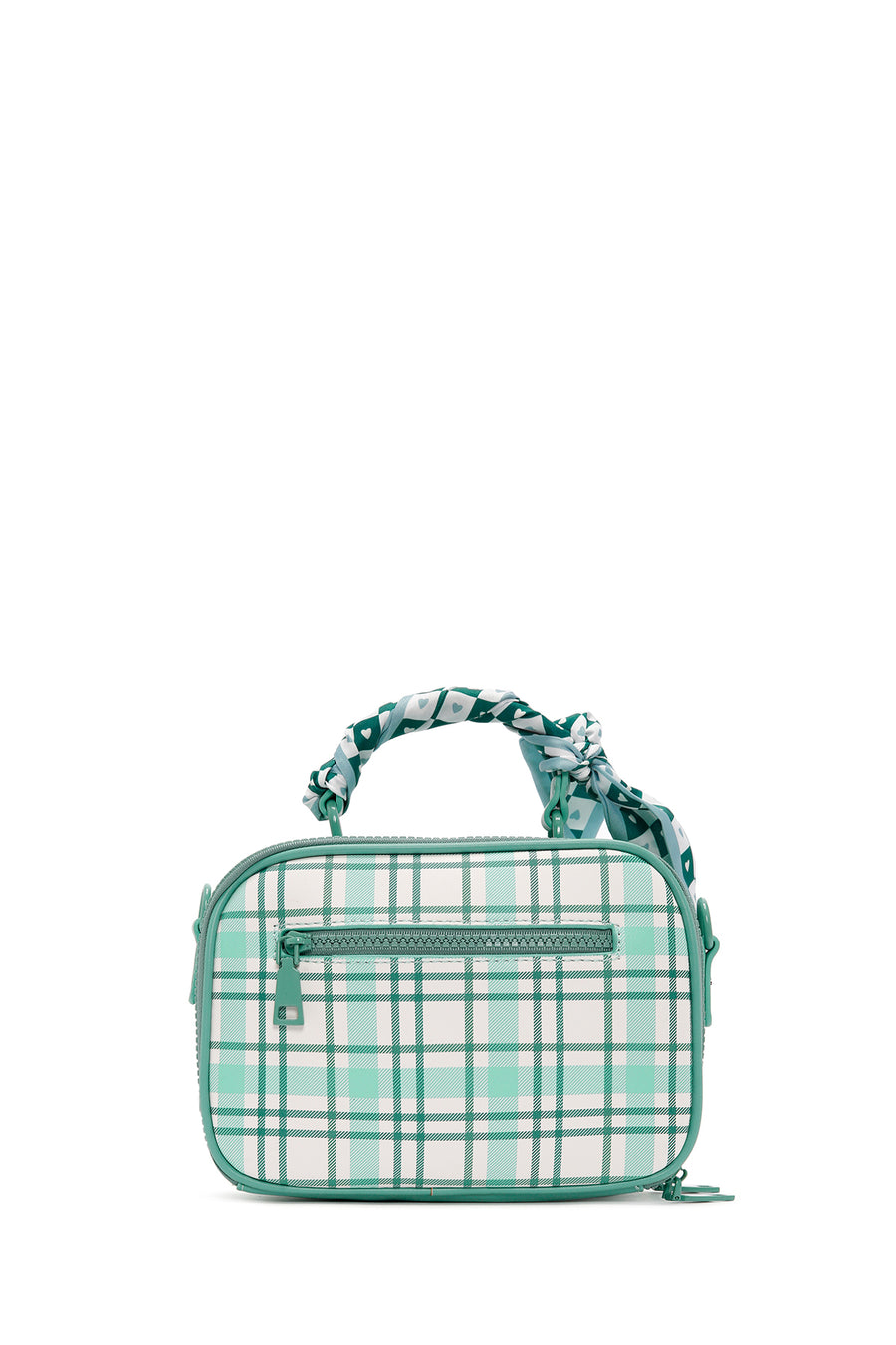 Women's Green Long Strap Printed Crossbody Bag