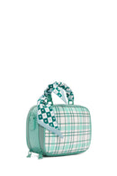 Women's Green Long Strap Printed Crossbody Bag | Derimod
