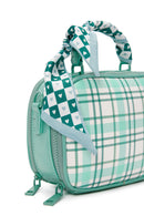 Women's Green Long Strap Printed Crossbody Bag | Derimod