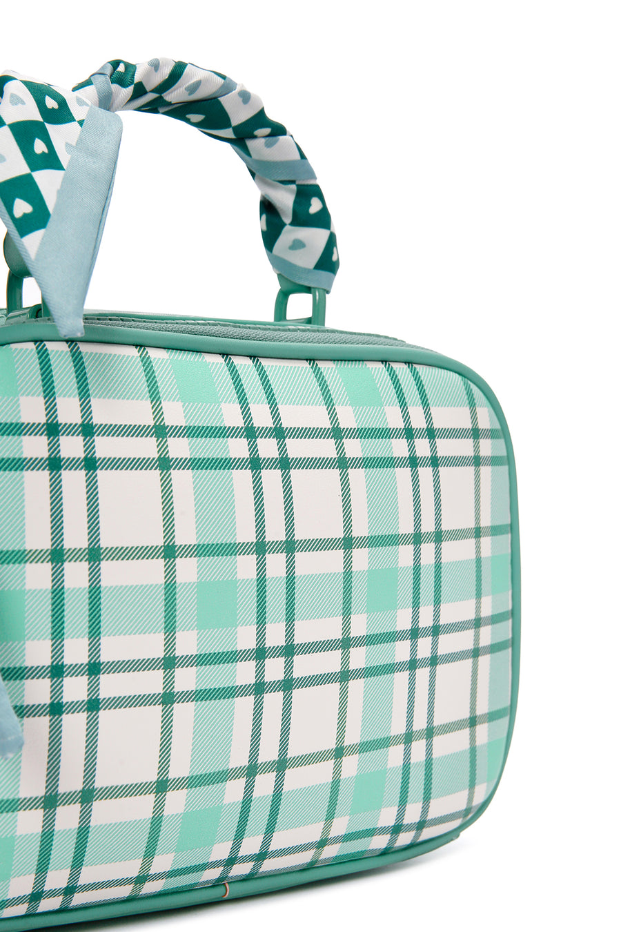 Women's Green Long Strap Printed Crossbody Bag