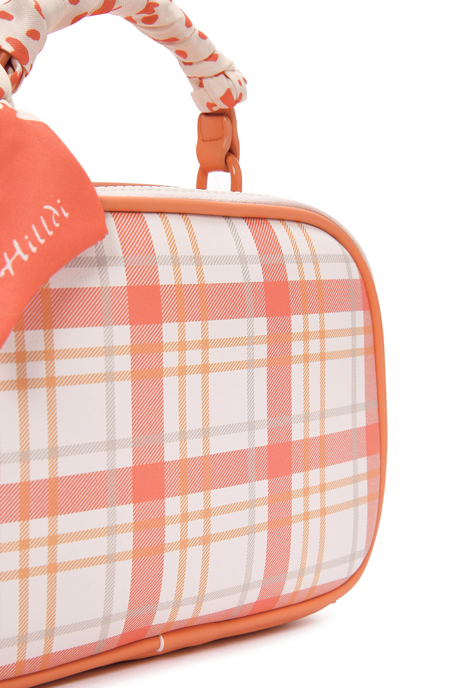 Women's Orange Long Strap Printed Crossbody Bag