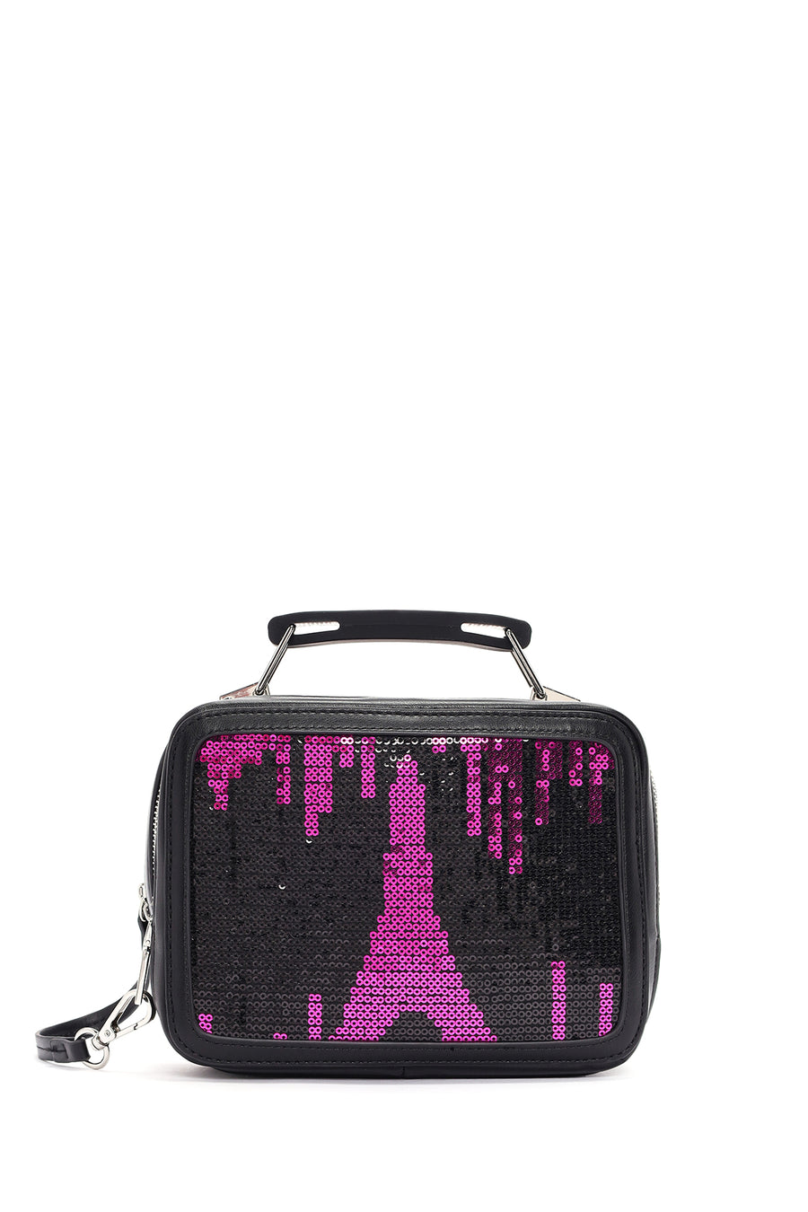 Women Black Long Strap Crossbody Bag
