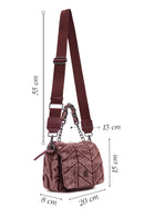 Women's Pink Long Strap Fabric Crossbody Bag | Derimod