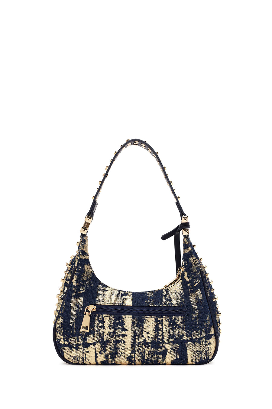 Women's Navy Blue Fabric Shoulder Bag