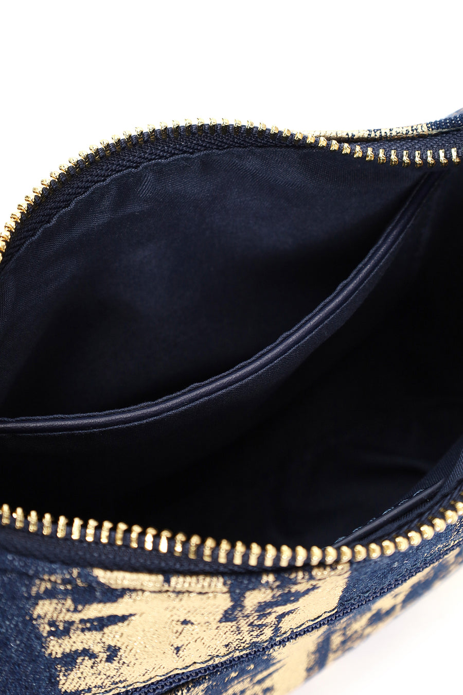 Women's Navy Blue Fabric Shoulder Bag