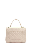Women's Cream Long Strap Quilted Sleeve Bag | Derimod