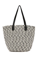 Women's Beige Straw Shoulder Bag | Derimod