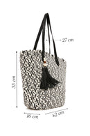 Women's Beige Straw Shoulder Bag | Derimod