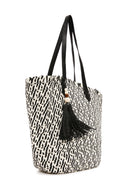 Women's Beige Straw Shoulder Bag | Derimod