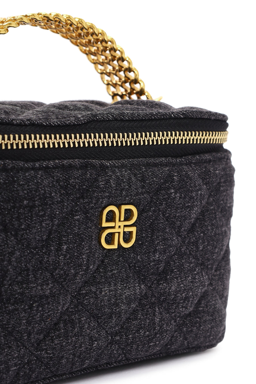Women Blue Long Strap Quilted Crossbody Bag