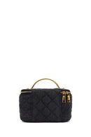 Women Blue Long Strap Quilted Crossbody Bag | Derimod