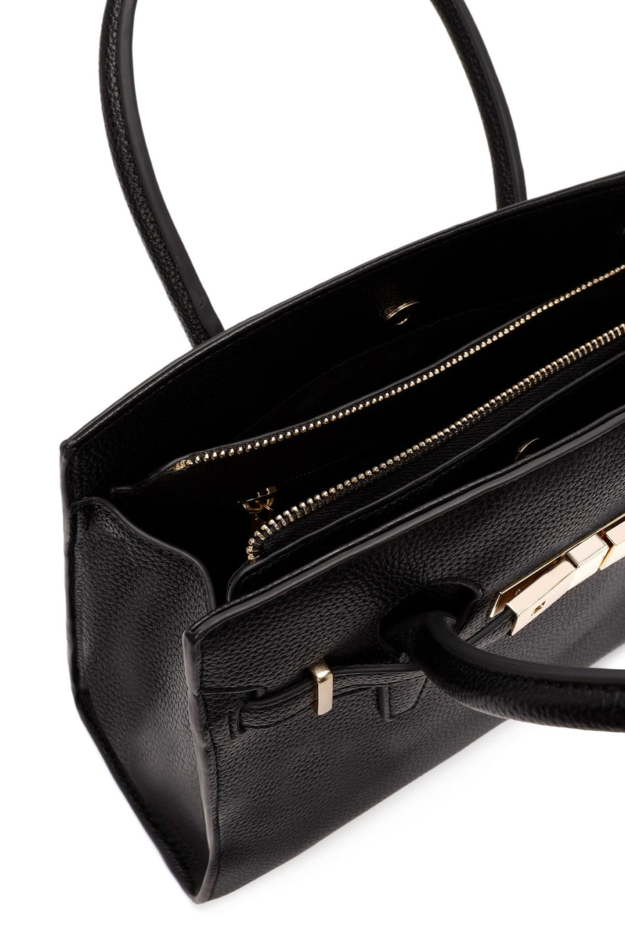 Women's Black Long Strap Classic Handbag