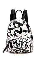 Women's Black Printed Backpack | Derimod