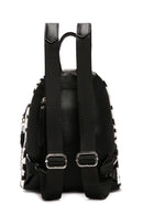 Women's Black Printed Backpack | Derimod