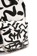 Women's Black Printed Backpack | Derimod