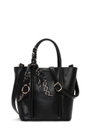 Women's Black Long Strap Shoulder Bag with Accessory Detail | Derimod