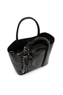 Women's Black Long Strap Shoulder Bag with Accessory Detail | Derimod