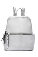 Women's Silver Metallic Backpack | Derimod