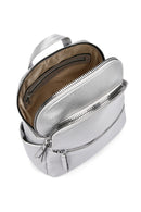 Women's Silver Metallic Backpack | Derimod