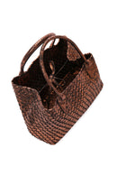 Women's Bronze Knit Shoulder Bag | Derimod