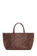 Women's Bronze Knit Shoulder Bag | Derimod