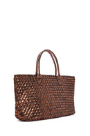 Women's Bronze Knit Shoulder Bag | Derimod